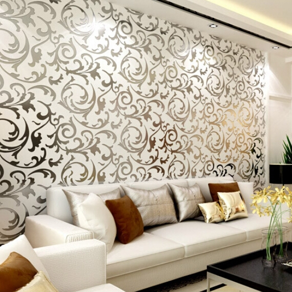 Motif Wallpaper Hitam Putih Untuk Ruang Tamu Nirwana Deco Jogja