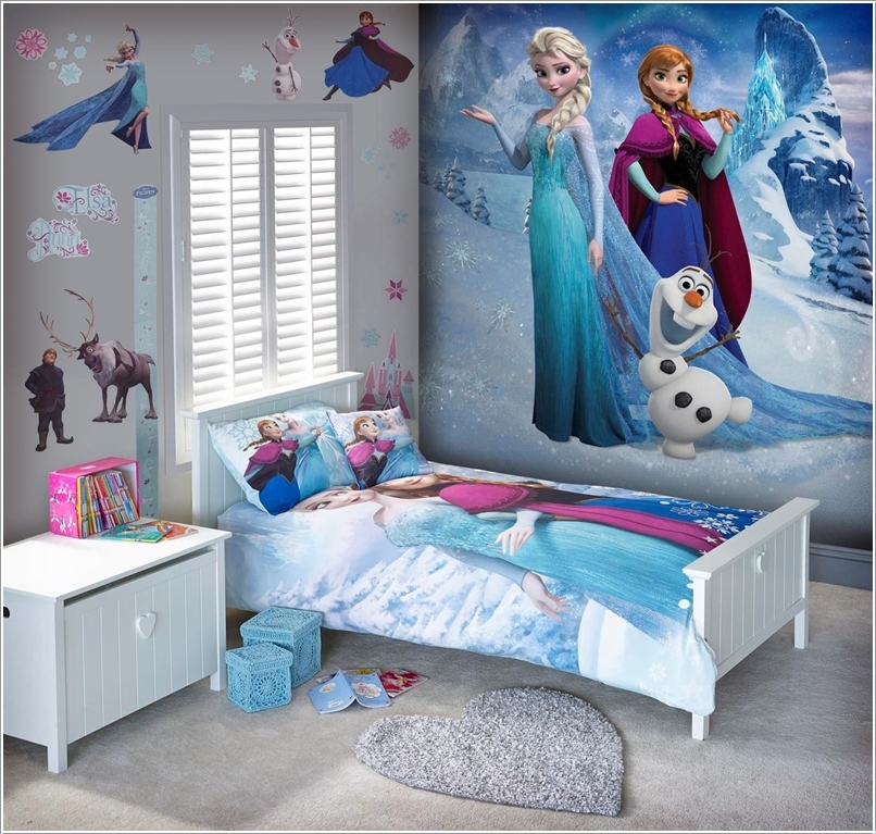  Wallpaper  Dinding  Kamar  Tidur Anak Frozen Nirwana Deco Jogja