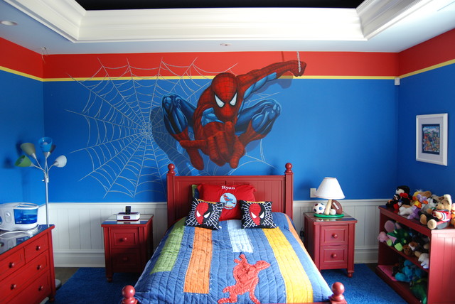 7 Desain Kamar Tidur Anak Laki Laki Tema Spiderman Nirwana Deco