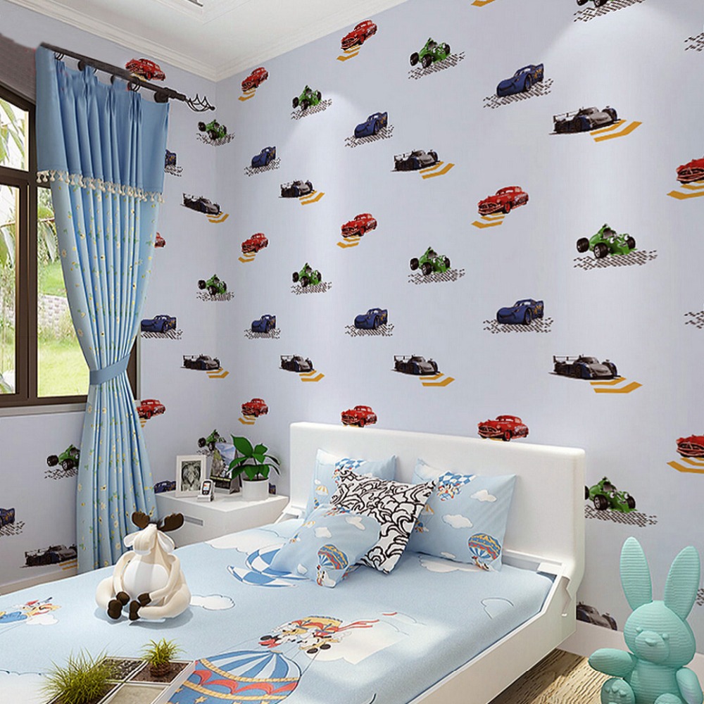 10 Wallpaper Dinding Kamar Anak Motif Cars - Nirwana Deco ...
